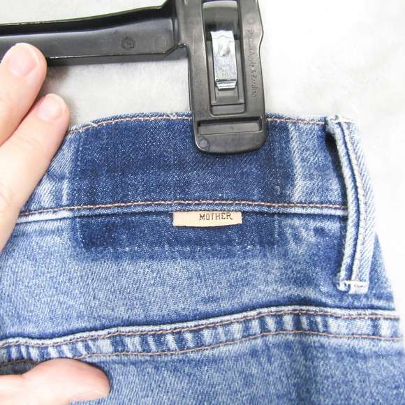 MOTHER Superior The Insider Ankle Blue Denim Jeans Women's Size 28 - Picture 9 of 12